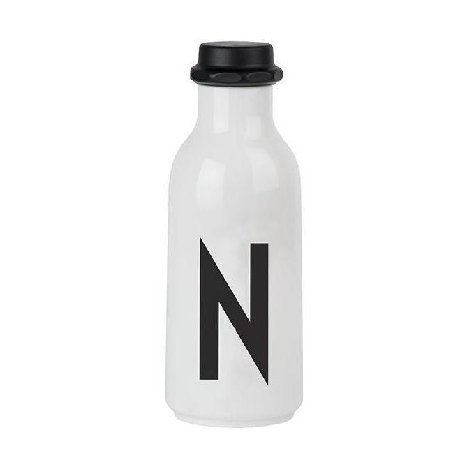 Letras de diseño Botella de agua personal A Z, N