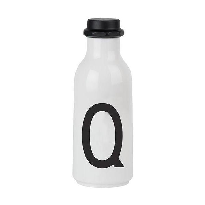 Letras de diseño Botella de agua personal A Z, Q