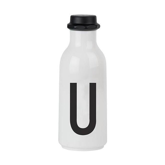 Designbokstaver personlig vannflaske en z, u