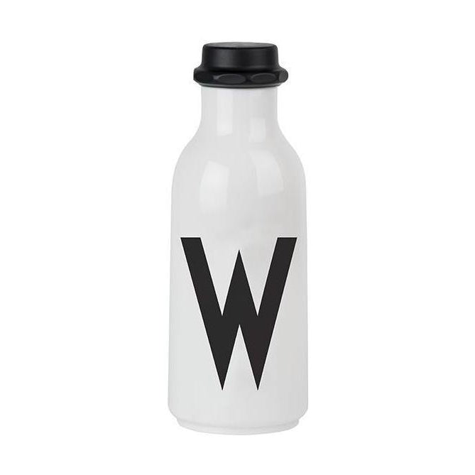 Letras de diseño Botella de agua personal A Z, W