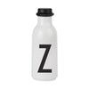 Progetta lettere bottiglia d'acqua personale a z, z, z