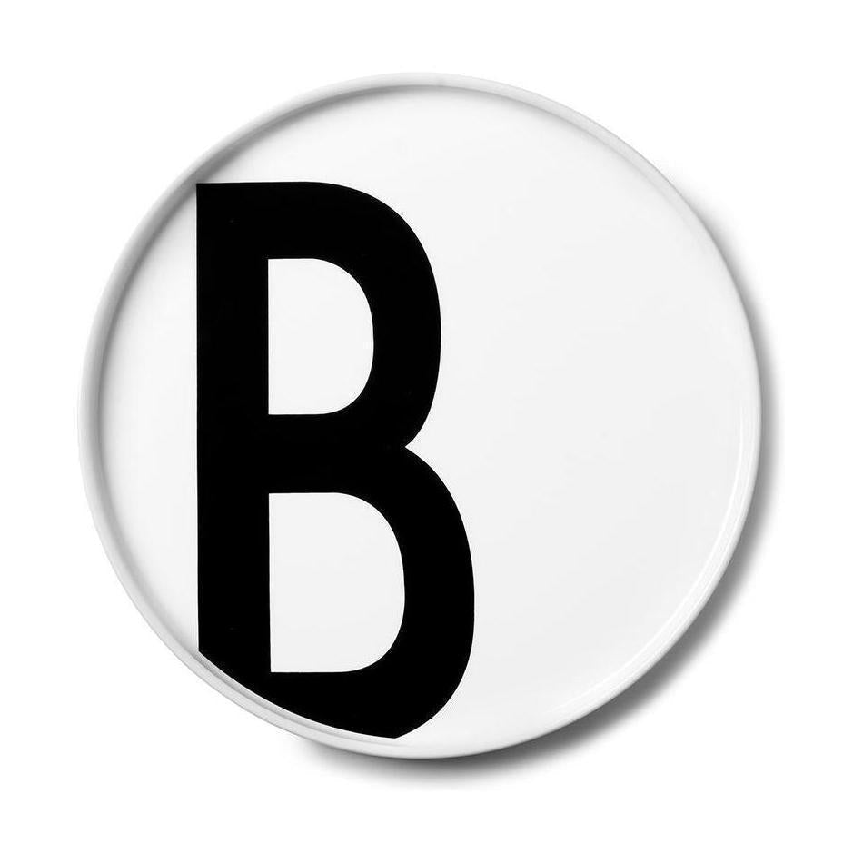 Hönnunarbréf persónuleg postulínplata a z, b