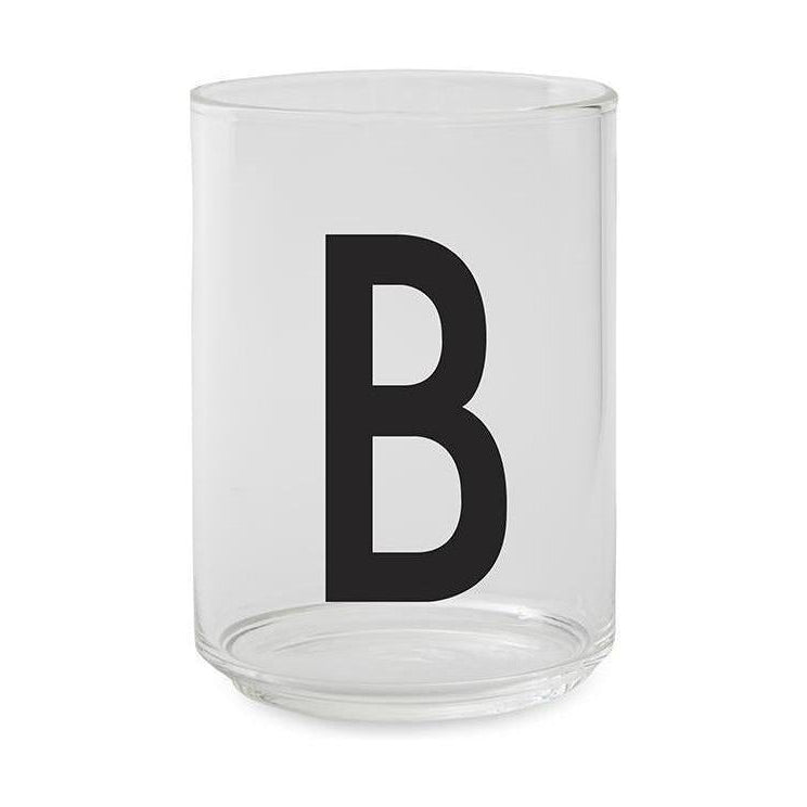 Letras de diseño de vidrio para beber personal A Z, B