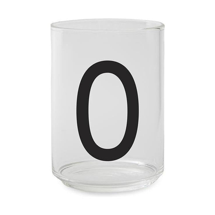 Letras de diseño de vidrio para beber personal a z, o