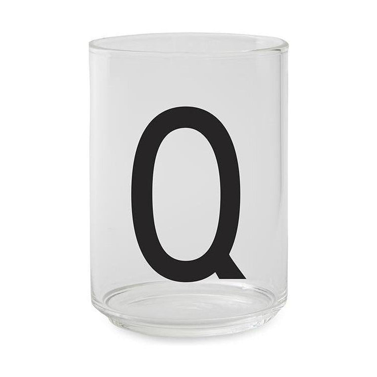 Lettere di progettazione in vetro da bere personale a z, q