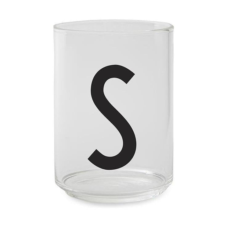 Letras de diseño de vidrio para beber personal A Z, S