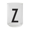 Lettere di progettazione in vetro di bere personale a z, z, z