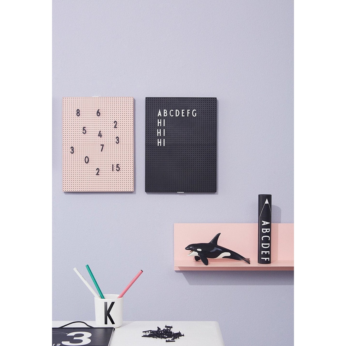 Design Letters Wand Dunkelgrau, Medium