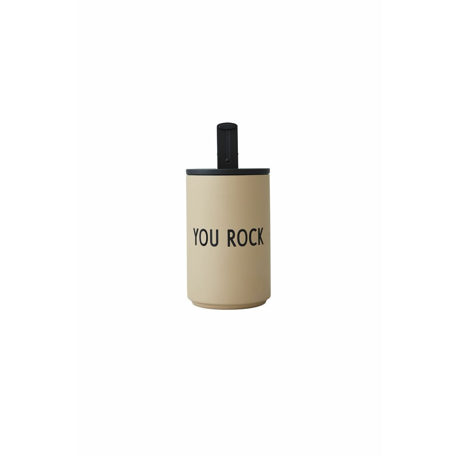 Lettere di progettazione thermos/isolante tazza beige, rock