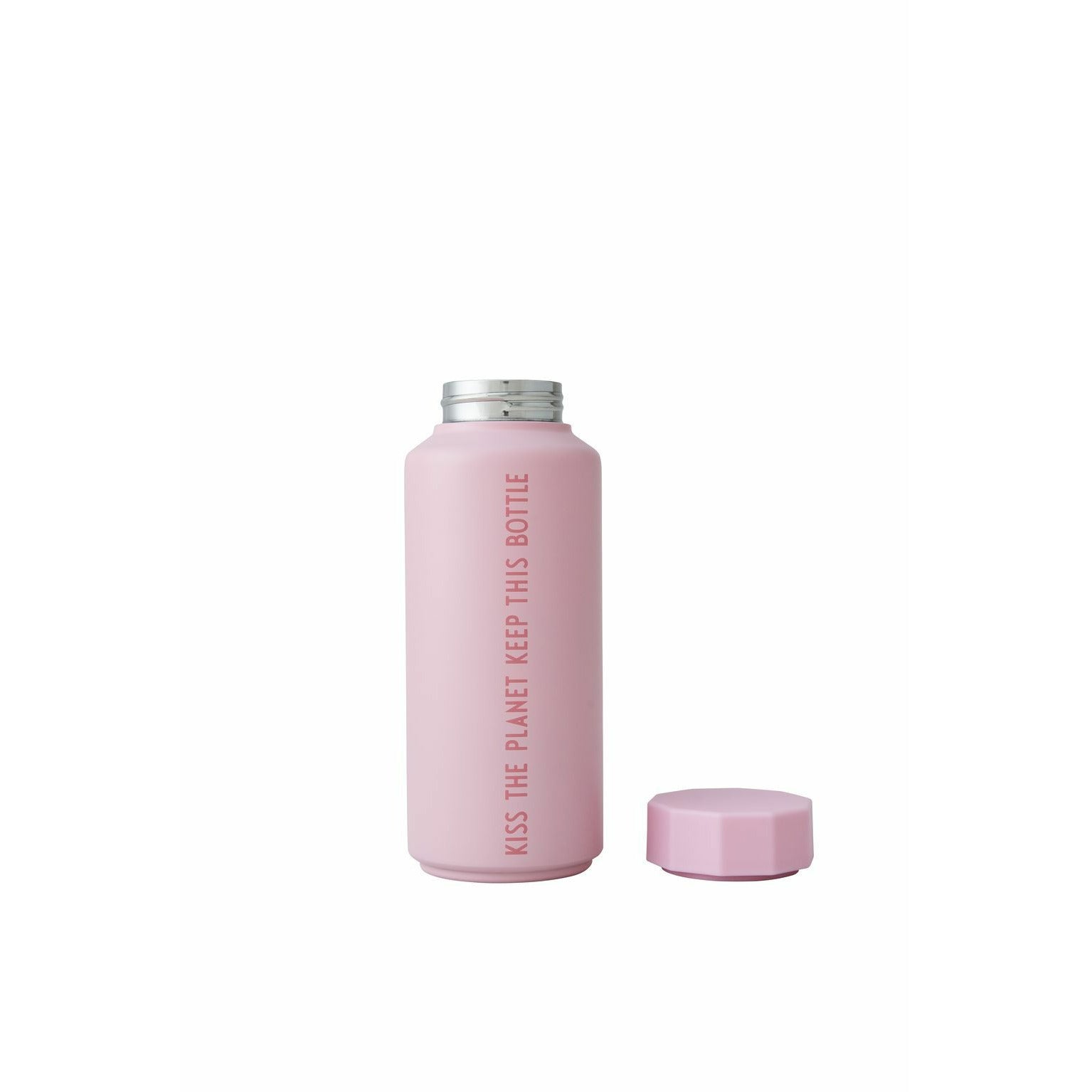 设计字母热水瓶特别版粉红色，吻