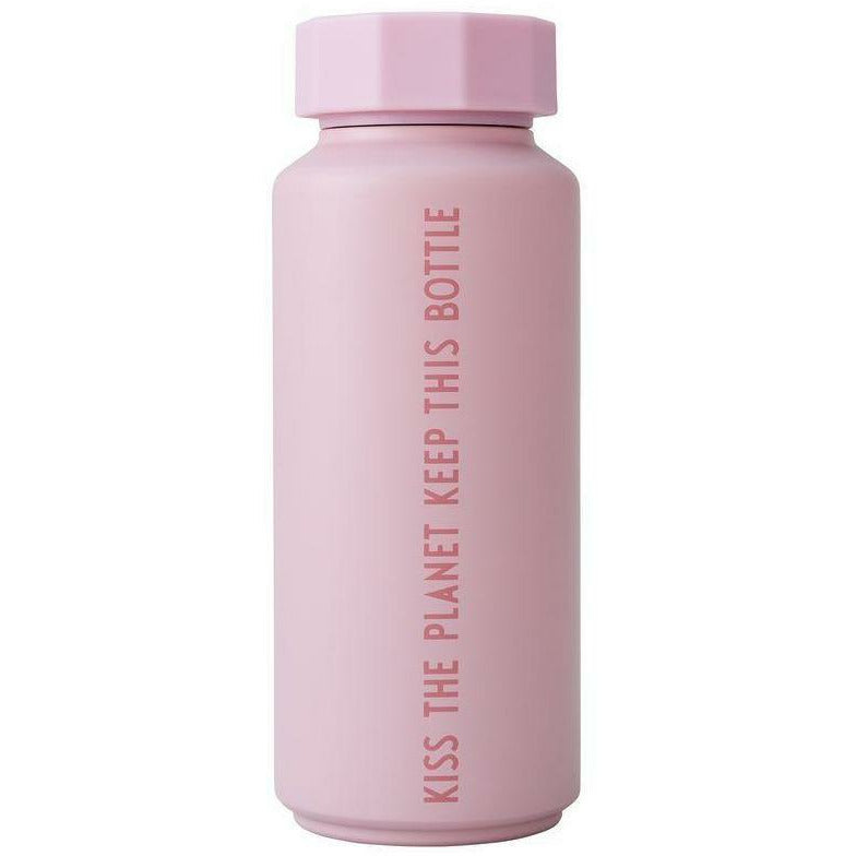 设计字母热水瓶特别版粉红色，吻