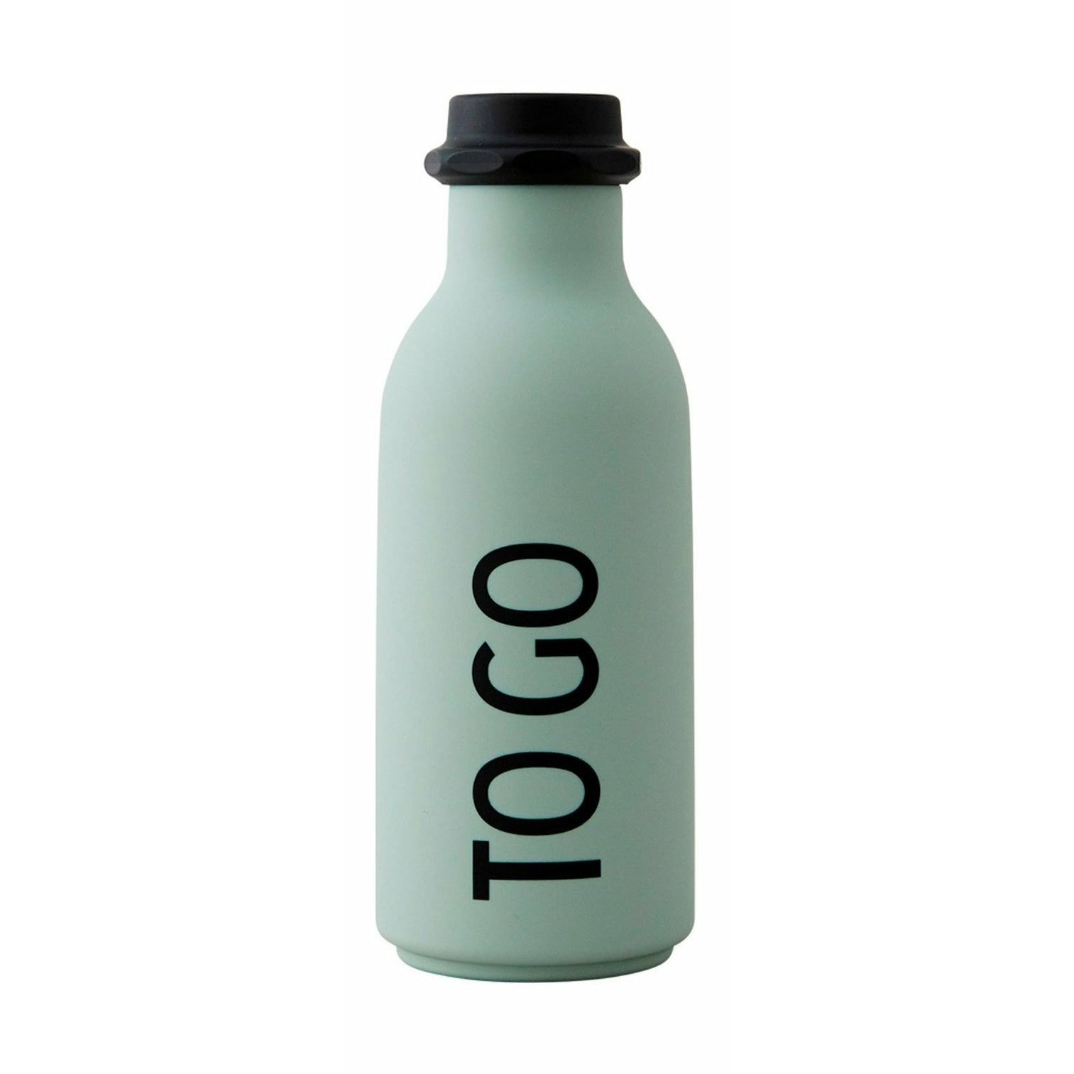 Designbrev for å gå vannflaske, grønt