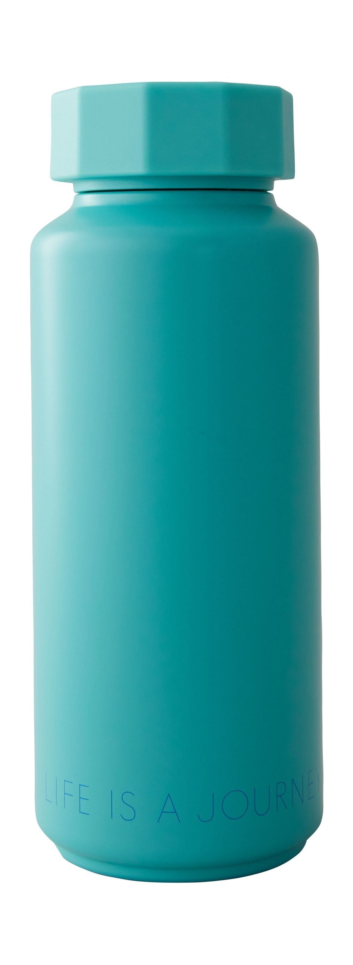 Design Letters Tone On Tone Thermo Flask, Turquoise