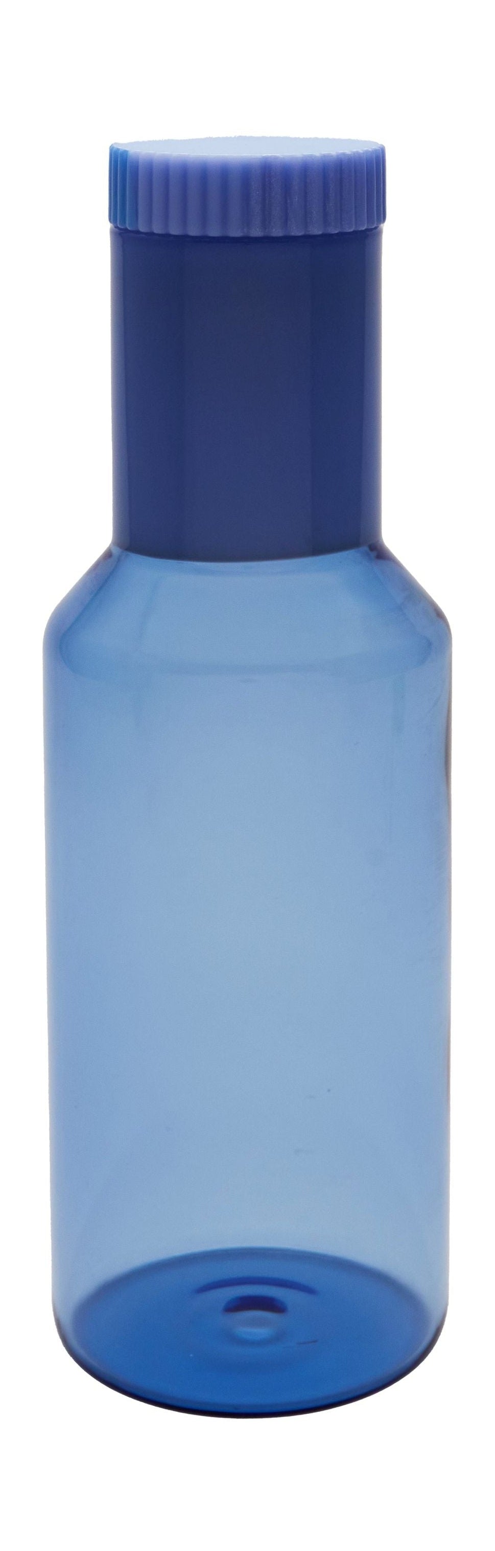 Design Letters Tube Carafe Made Of Glass, Blue/Milky Blue