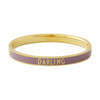 Design Letters Word Candy Bracelet Darling Brass Gold Platted, Violet
