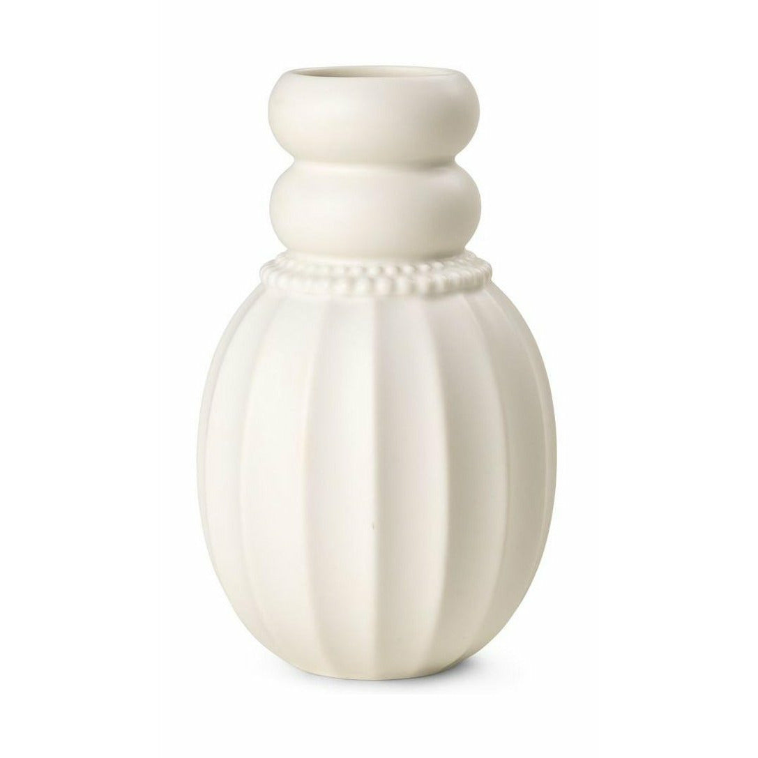 Dottir Pearl Puff Vase, vit