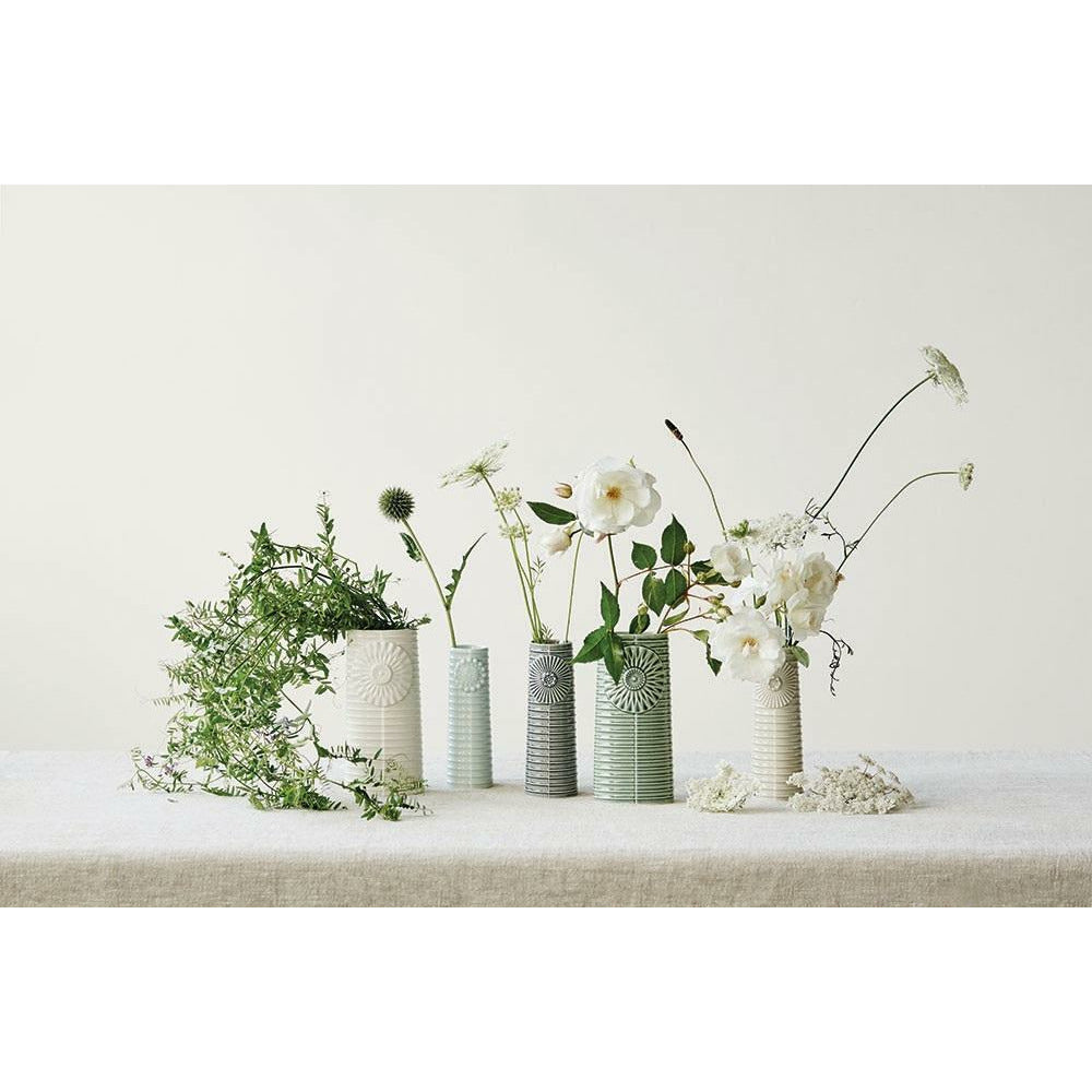 Dottir Pipanella Vase à fleurs Blanc, 12,5 cm