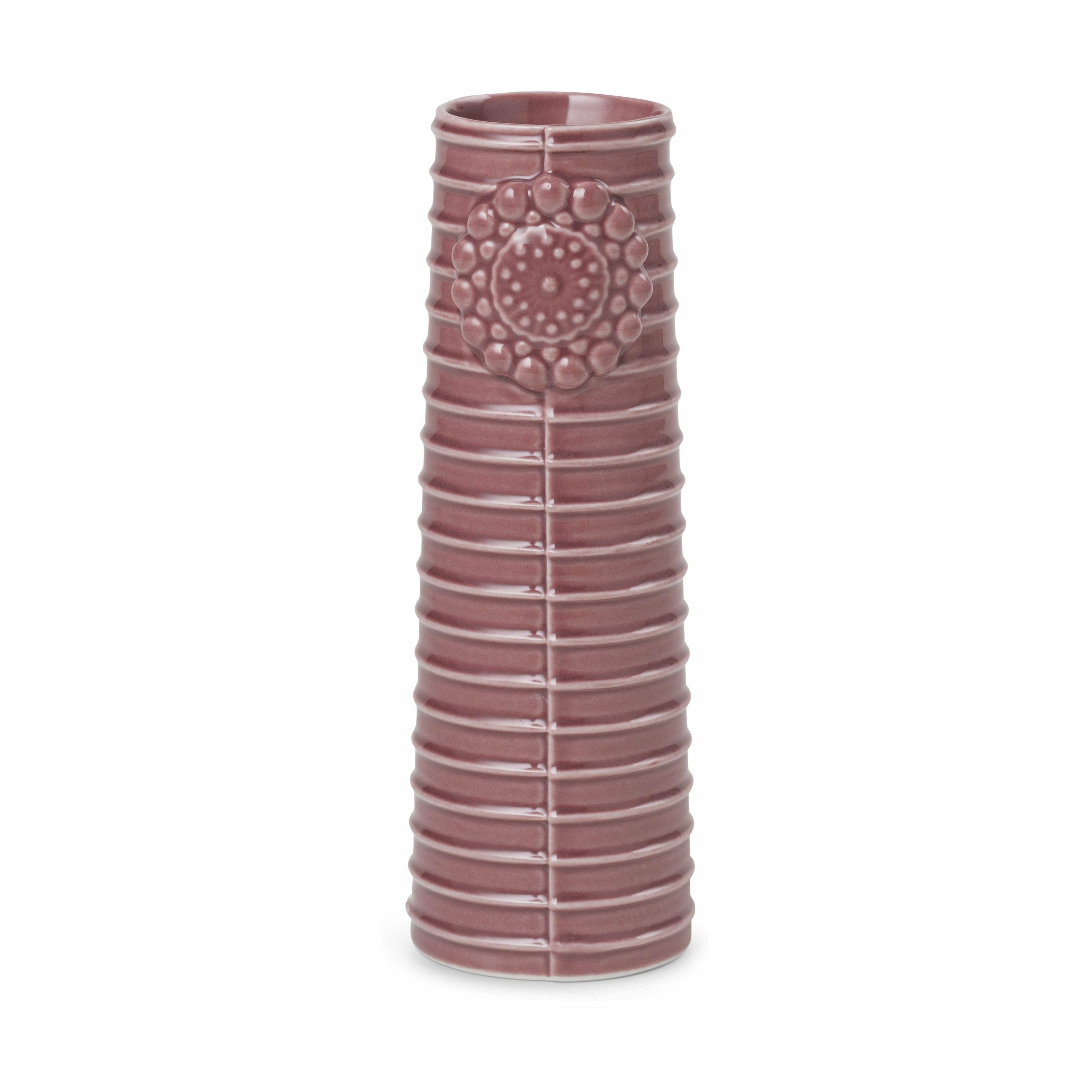 Dottir Pipanella Lines Vase Dusty Rose, 15,2cm