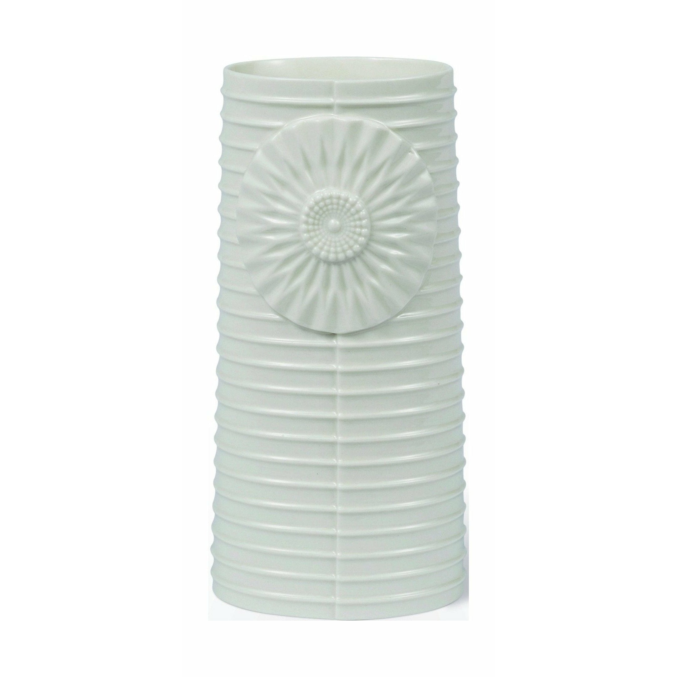 Dottir Pipanella Lines Vase Ovale Blanc, 18,1 cm