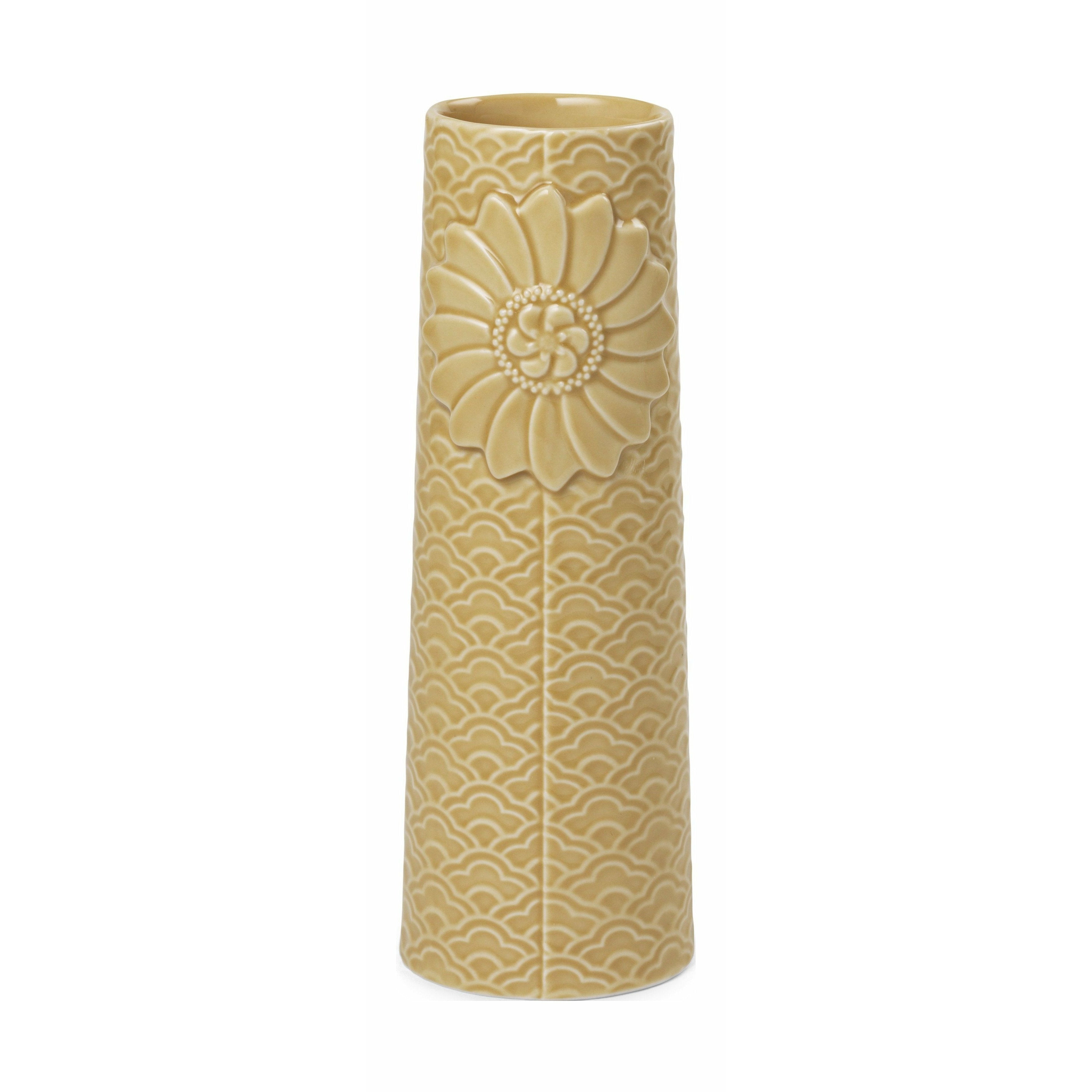 DOTTIR PAPANELLA Waves Vase Curry, 16,5 cm