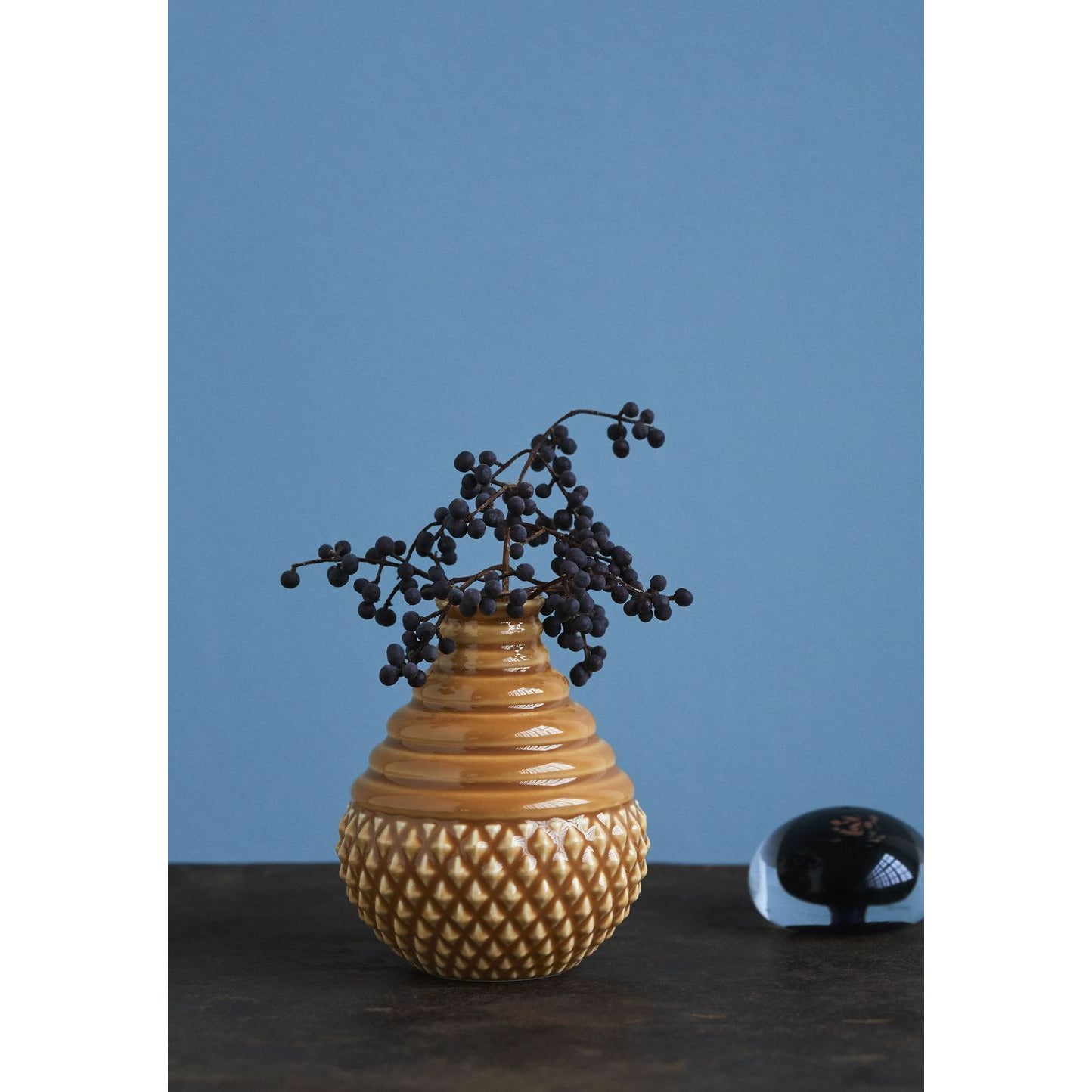 Dottir Tumbletop-Vase, Karamell