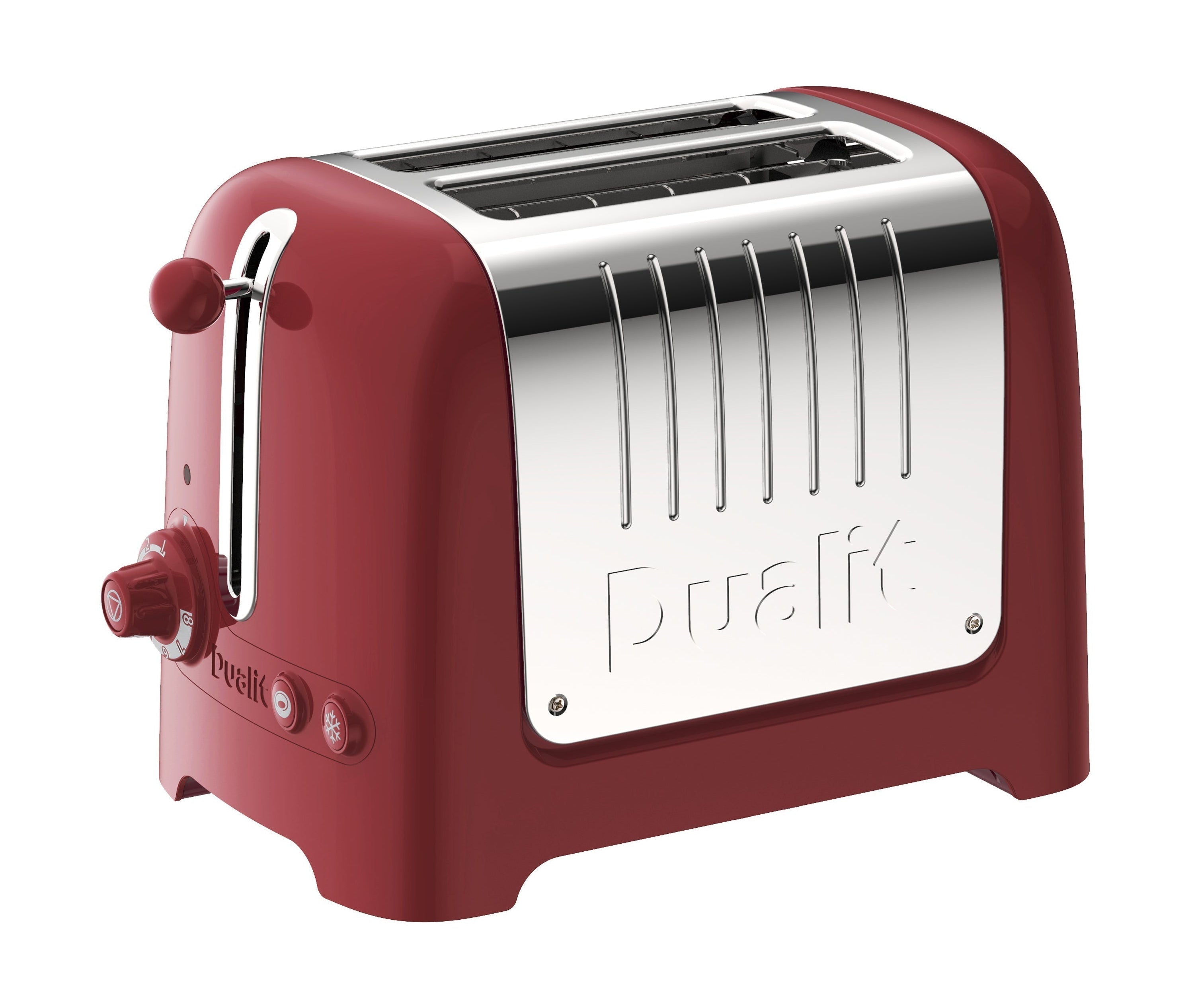 Dualit Lite烤面包机2个插槽，红色