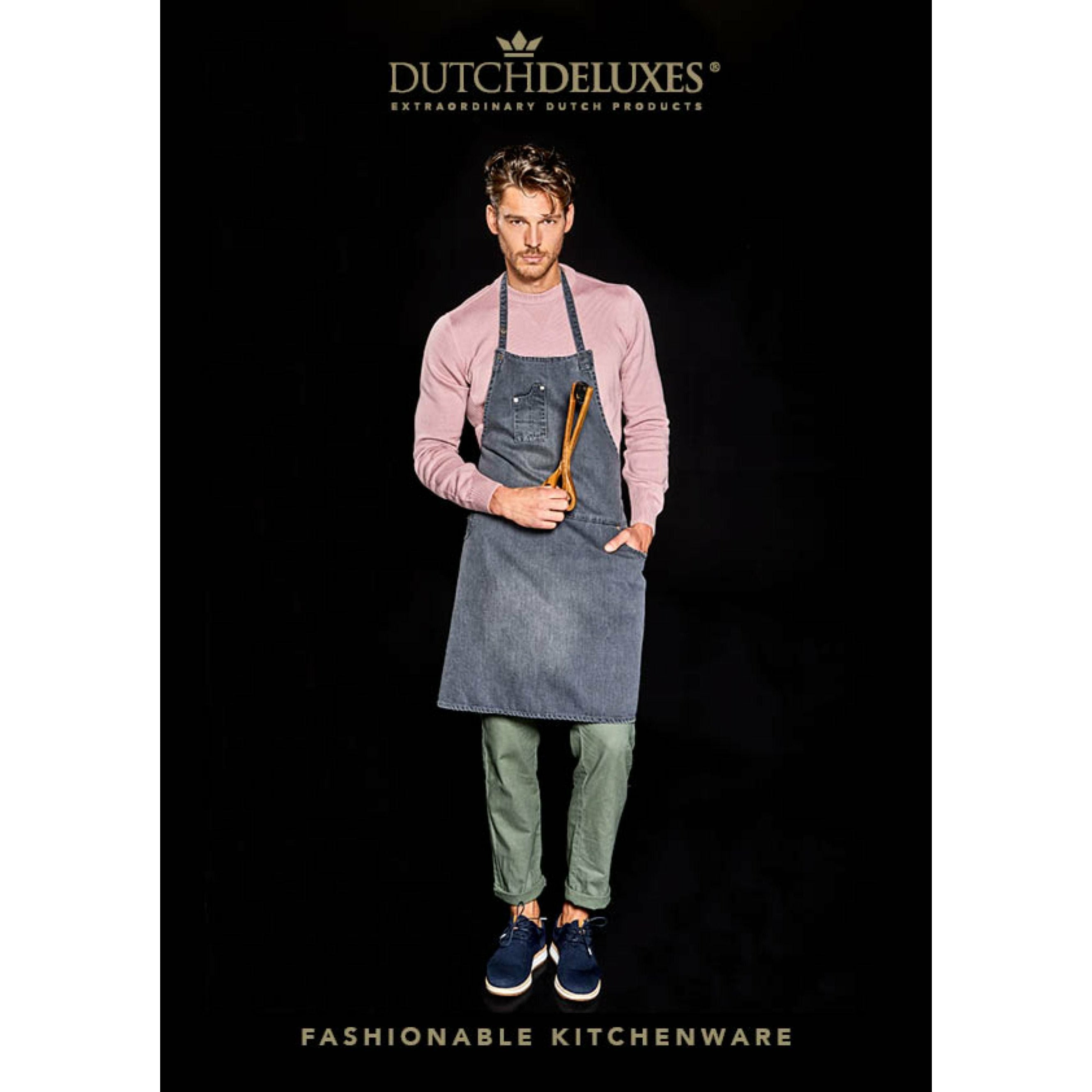 Dutchdeluxes Fünf-Taschen-Schürze Comfort Fit, Washed Grey