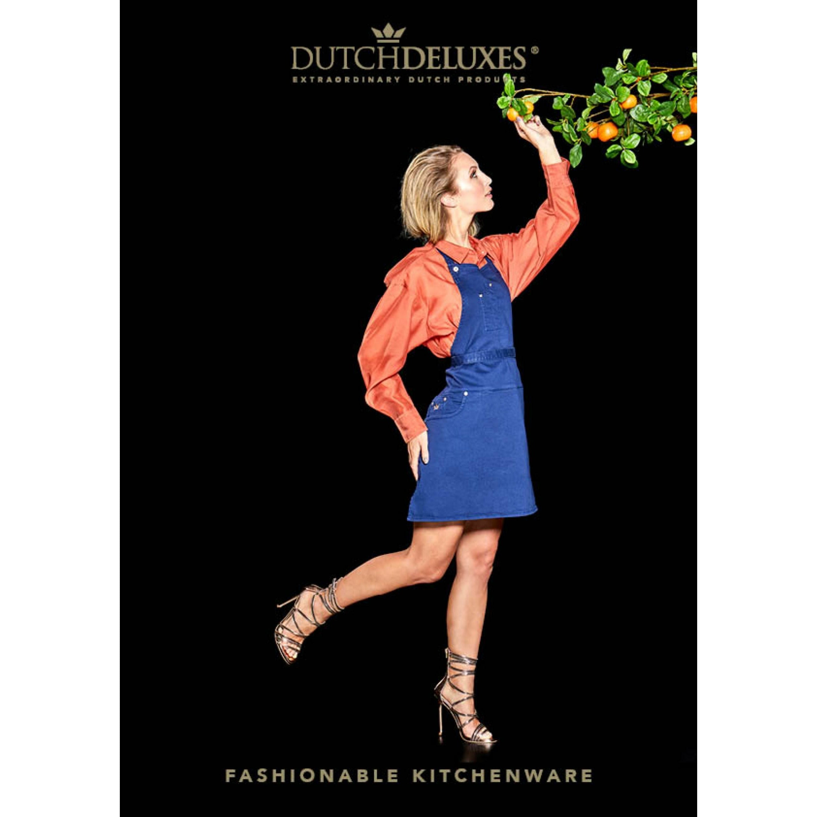 Dutchdeluxes Fünf-Taschen-Schürze Slim Fit, Dunkelblau
