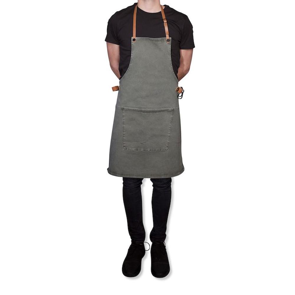 Dutchdeluxes Apron In Bbq Style, Grey/Green