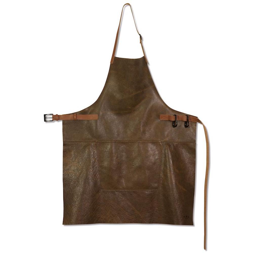 Dutchdeluxes Apron In Bbq Style, Vintage Brown
