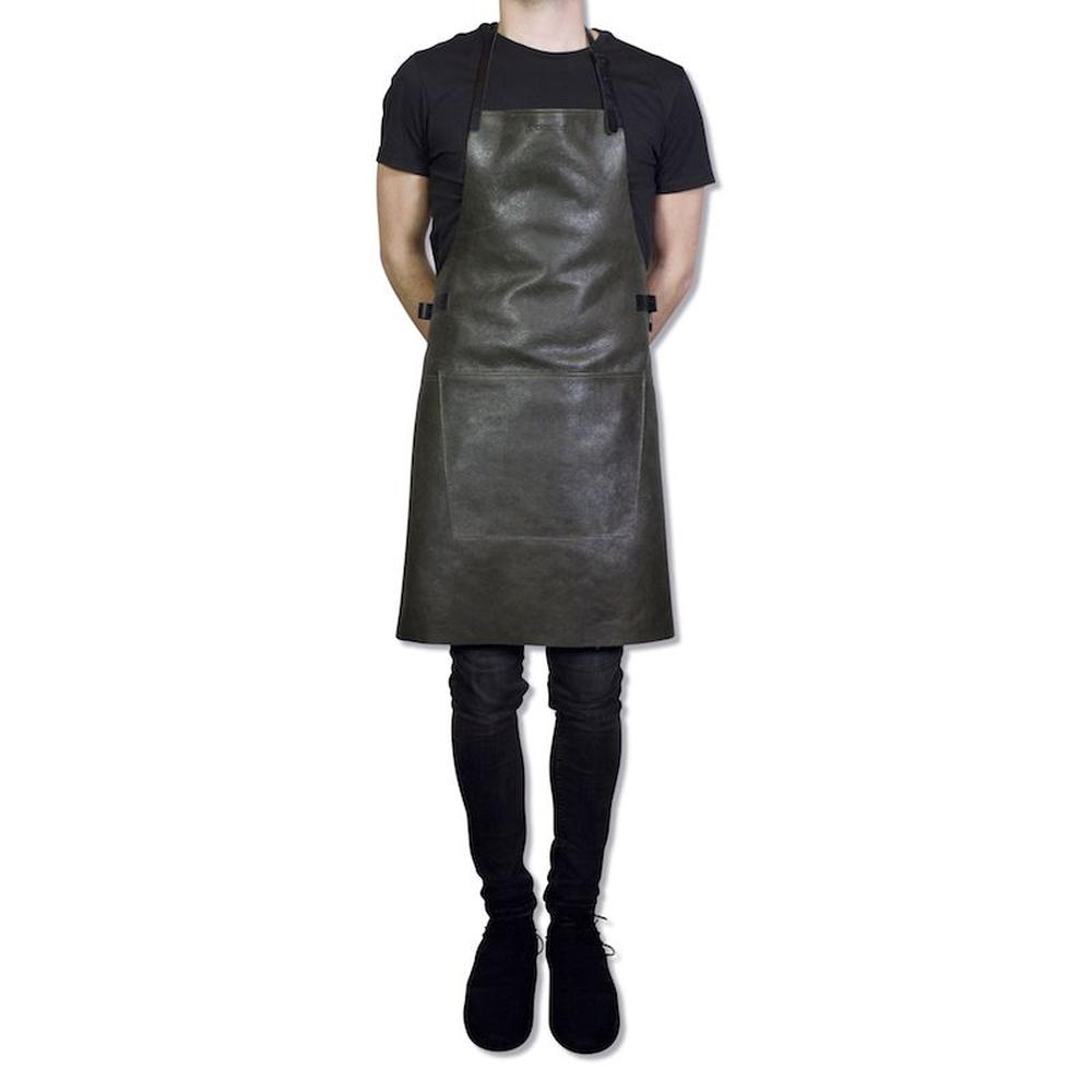 Dutchdeluxes Apron In Bbq Style, Vintage Grey