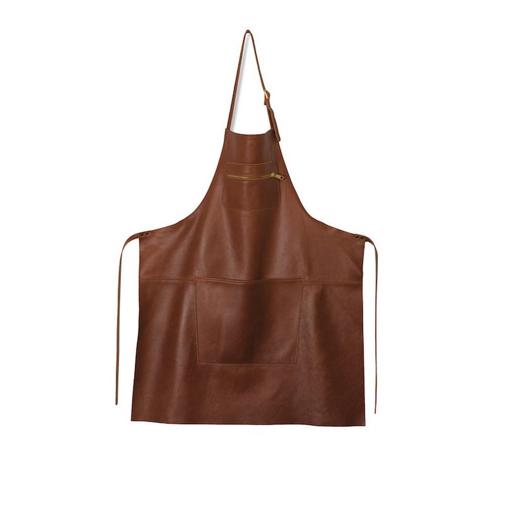 Dutchdeluxes Förkläde i Zipper Style Classic Leather, Brown