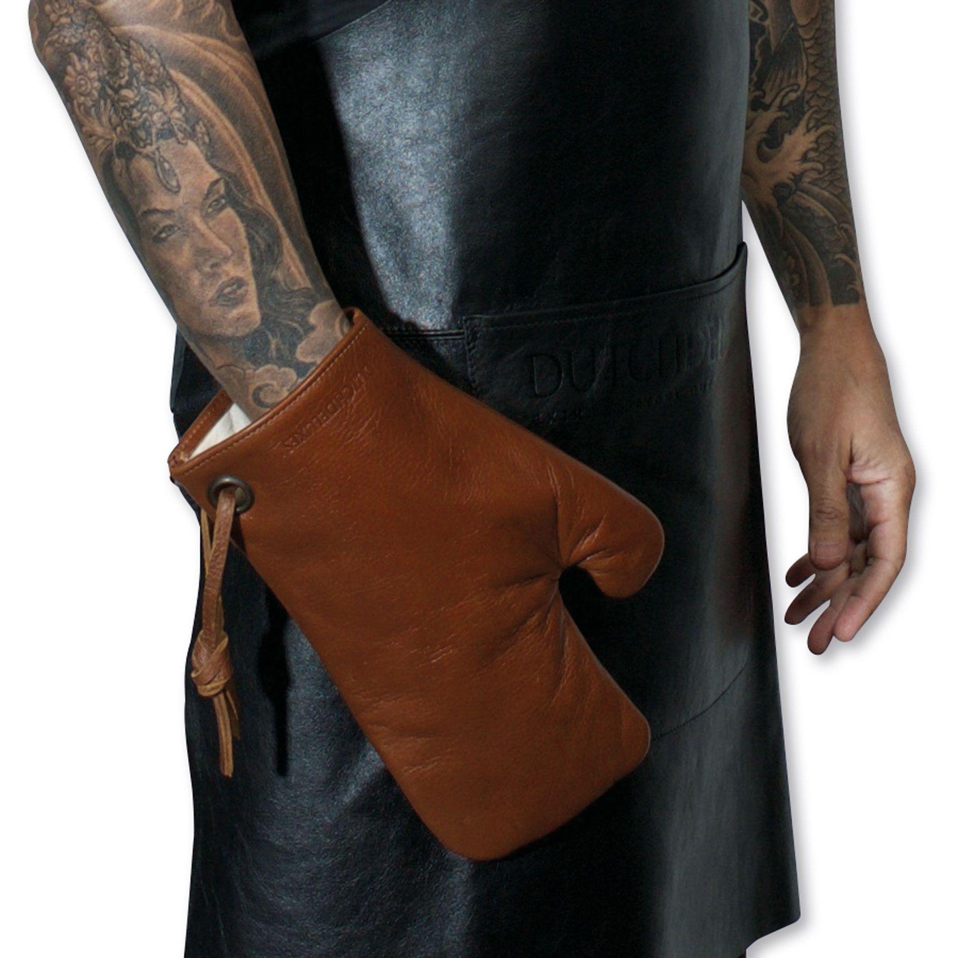 Dutchdeluxes Pot Glove Classic Leather, marrón