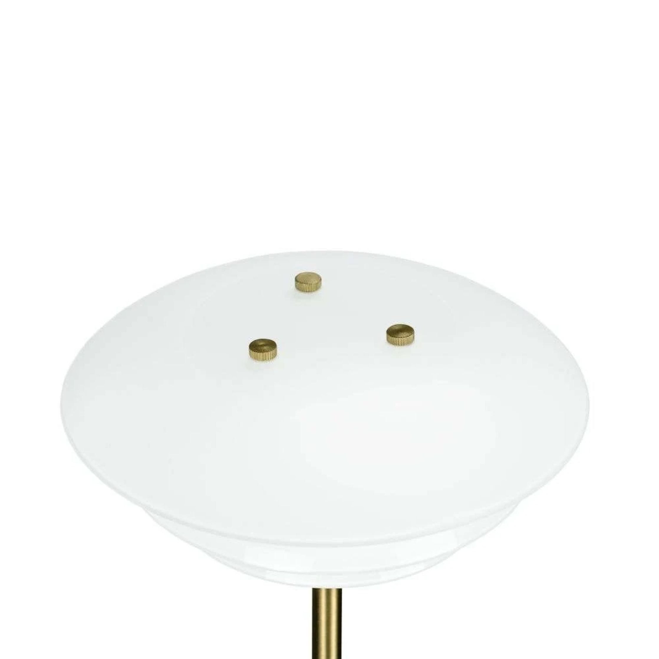 Dyberg Larsen Lampe de table DL20, opale / laiton