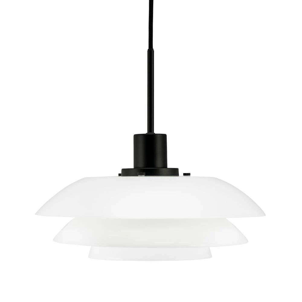 Dyberg Larsen DL31 Pendel Lamp, Opal/Matt Black