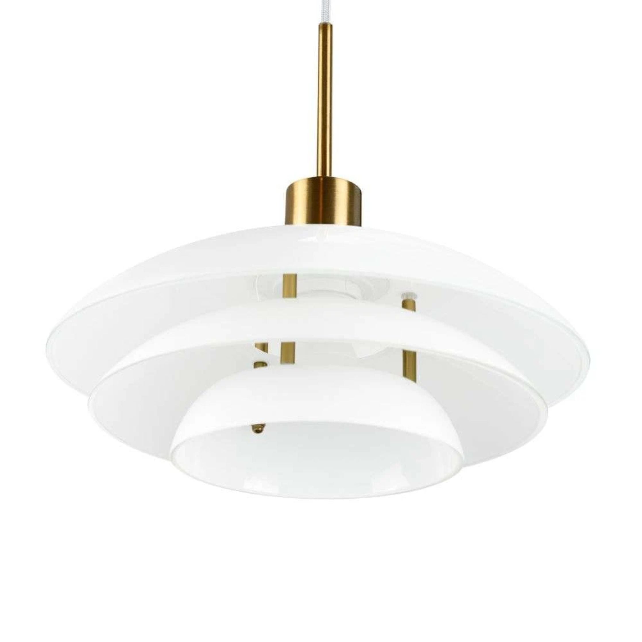 Dyberg Larsen Dl31 Pendant Lamp, Opal/Brass
