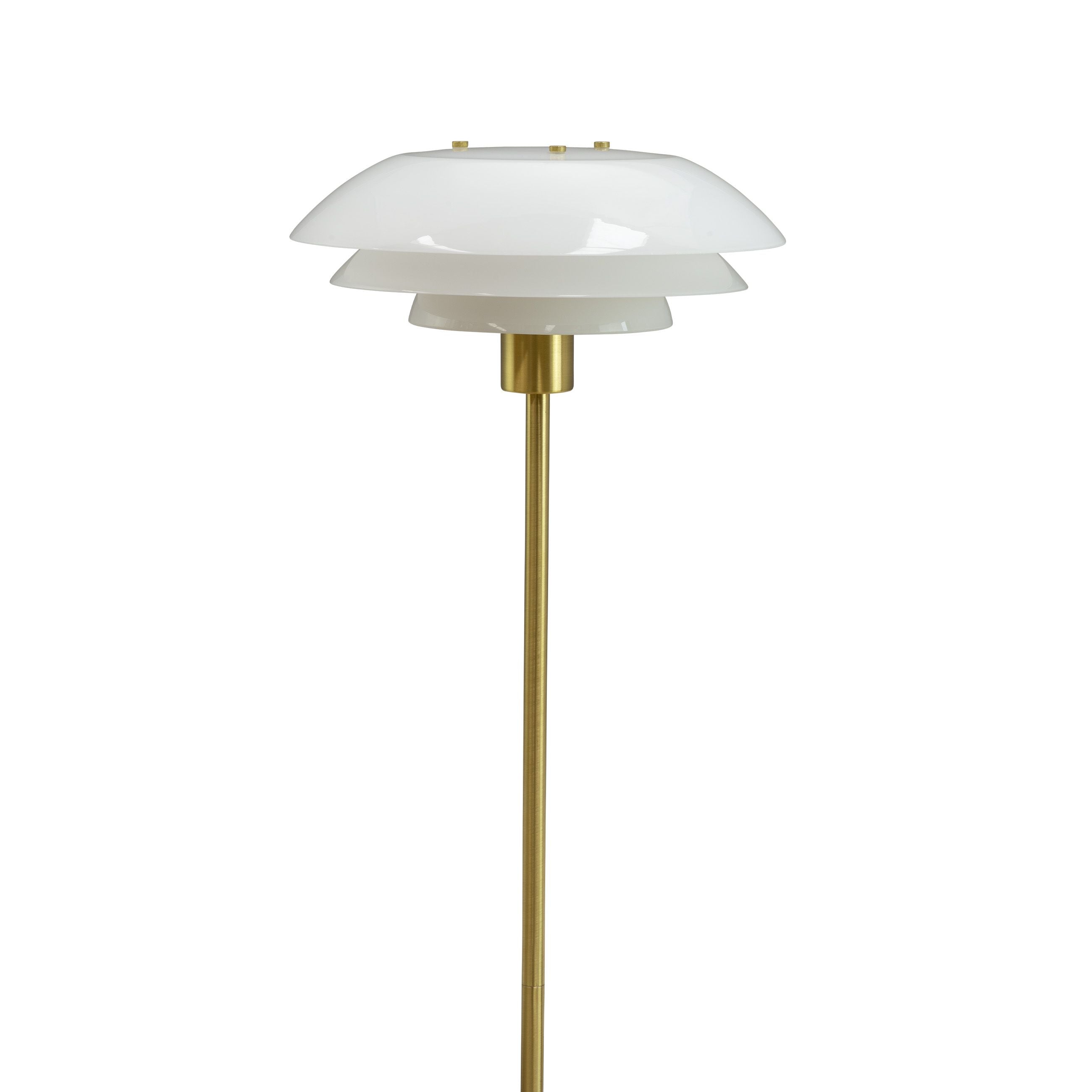 Dyberg Larsen DL31地板灯，黄铜/蛋白石