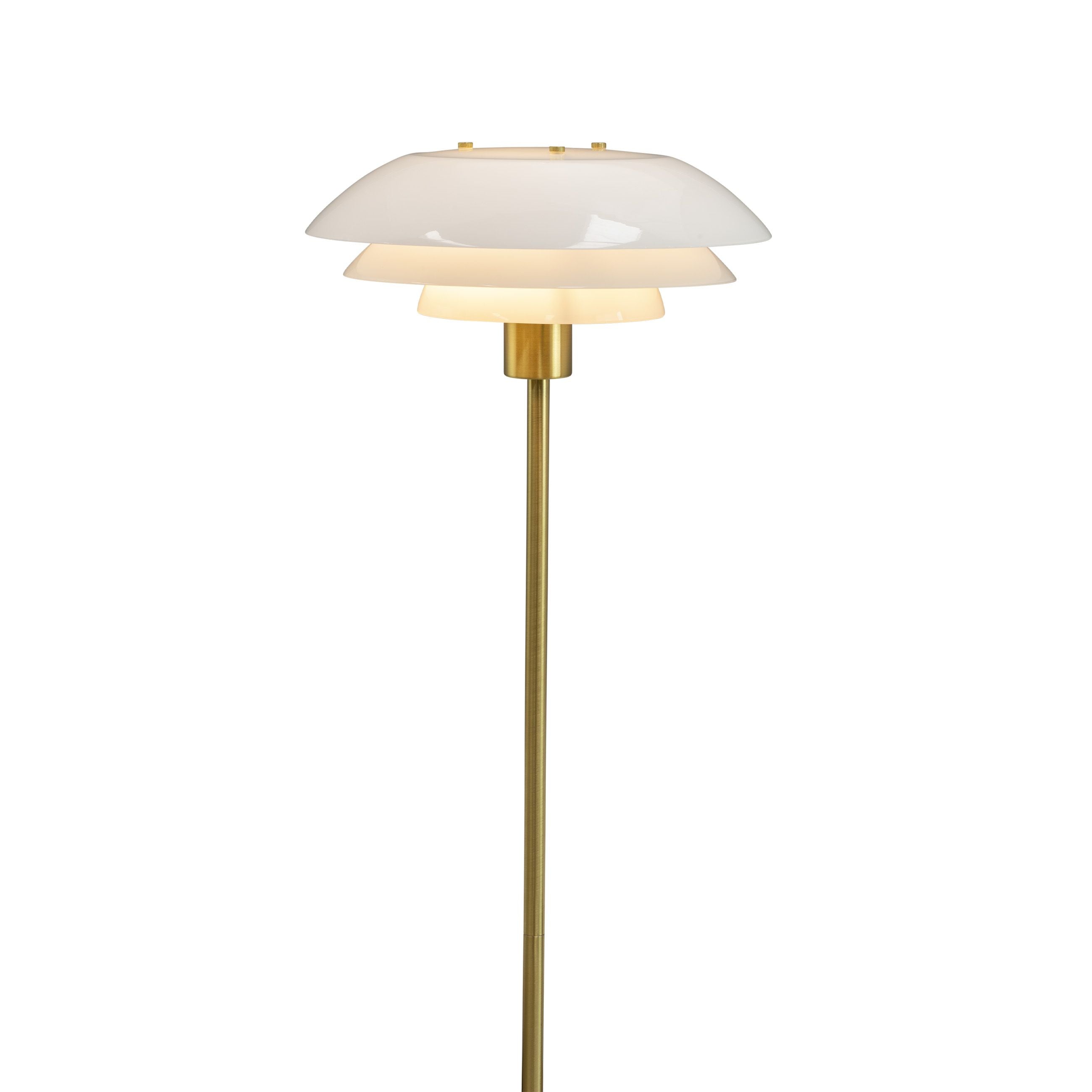 Dyberg Larsen Dl31 Floor Lamp, Brass/Opal