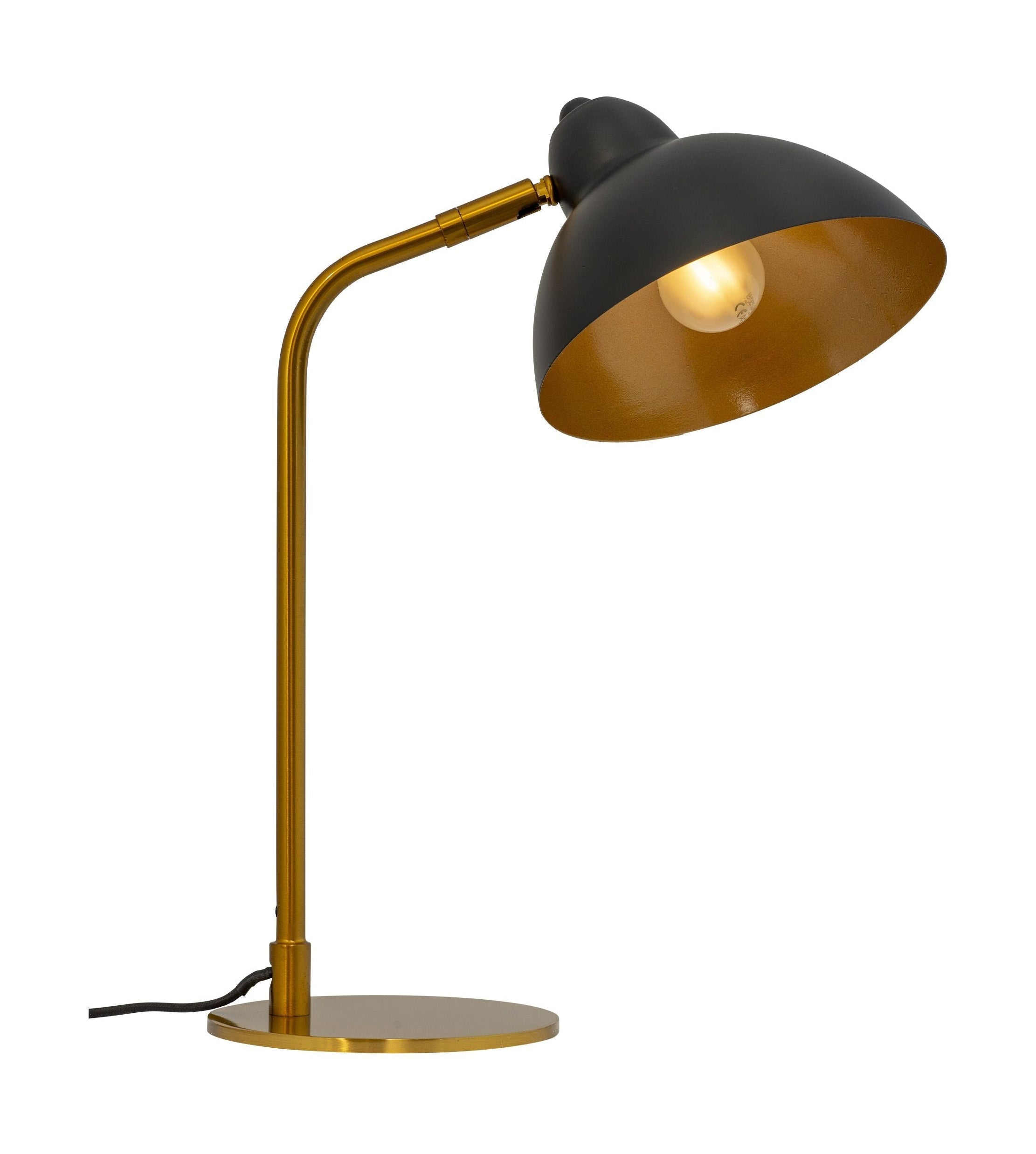 Dyberg Larsen Futura bordslampa mässing/svart, liten
