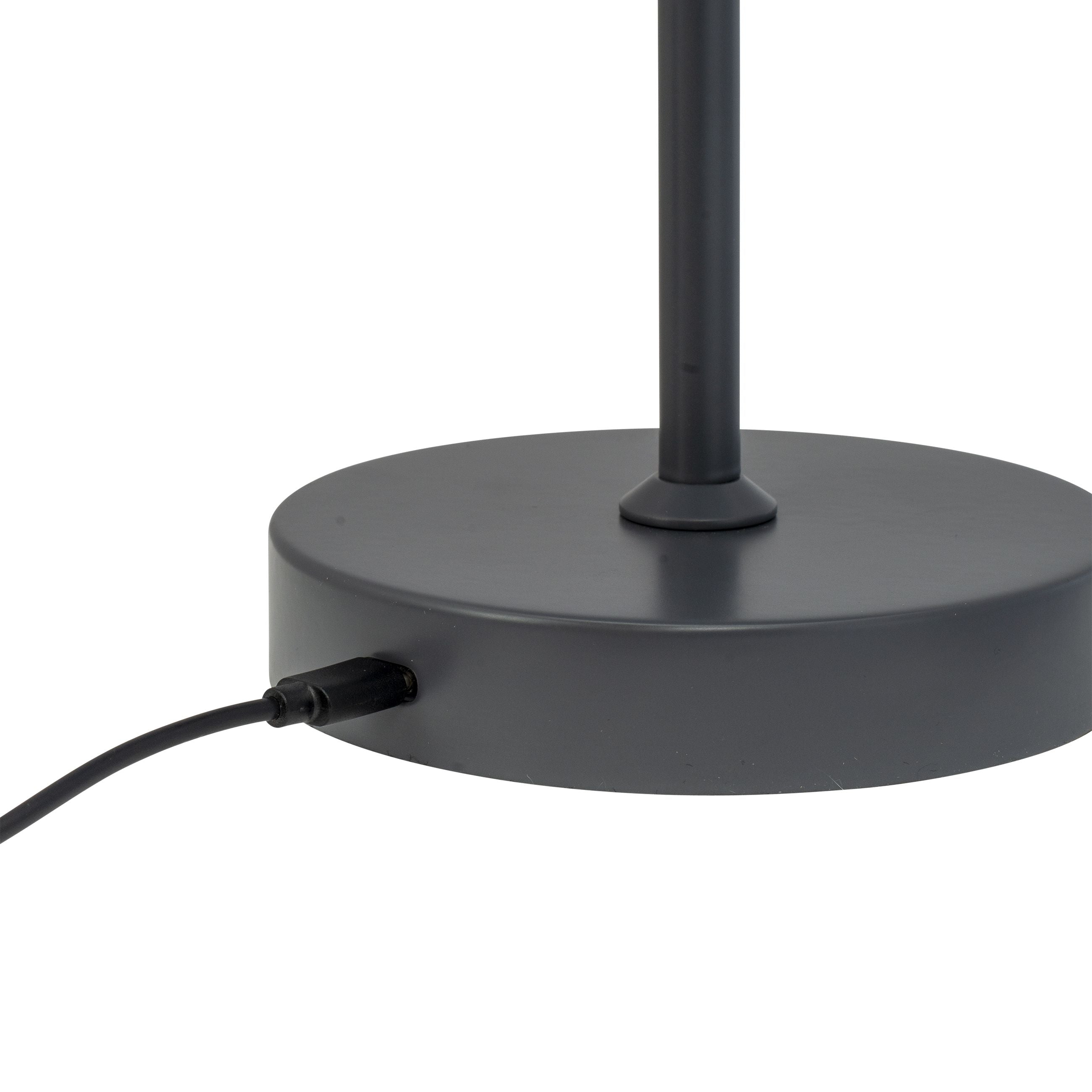 Dyberg Larsen Lampe de table à LED Stockholm, gris foncé