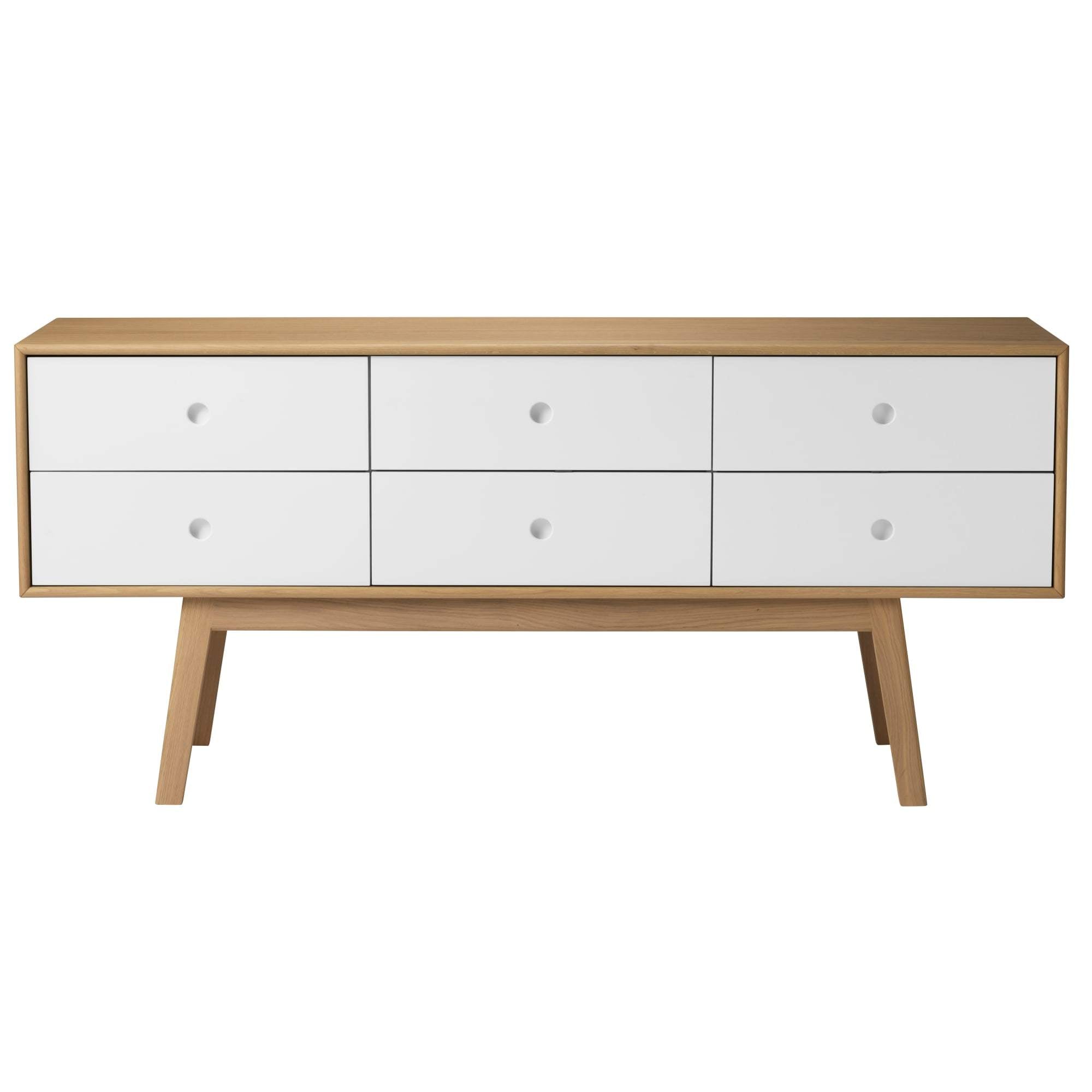 Fdb Møbler A86 Butler Chest Of Drawers, Oak/White