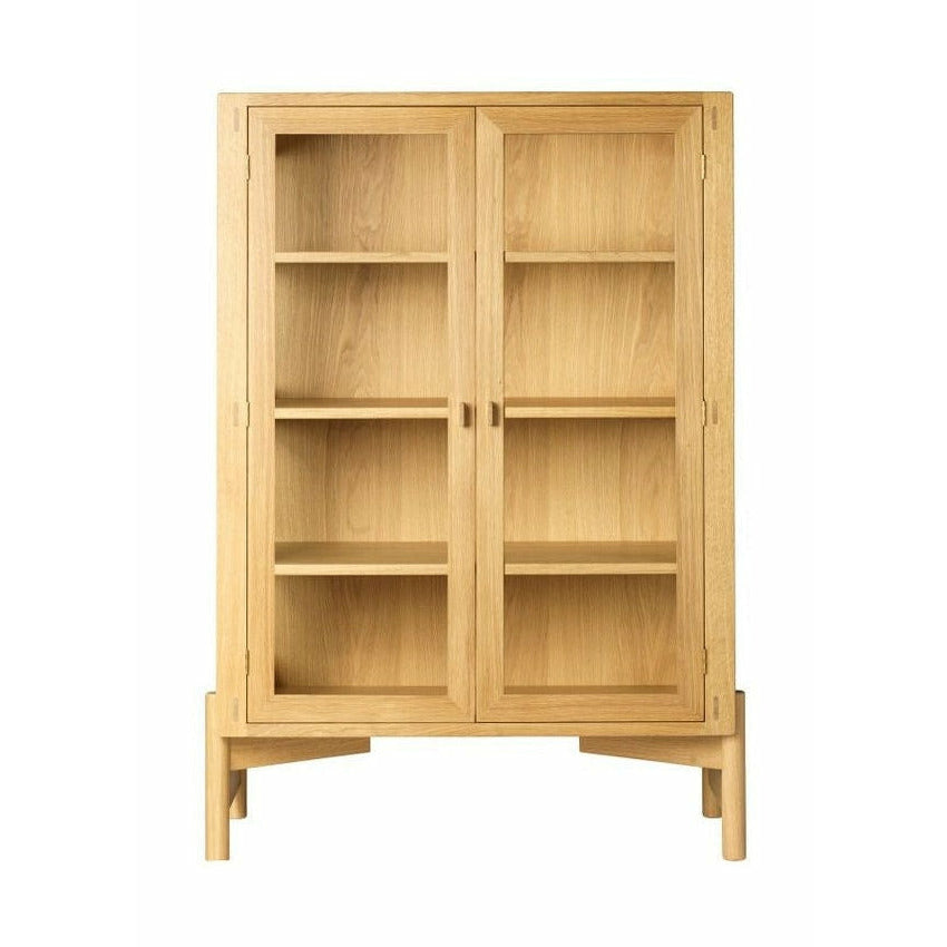 Fdb Møbler A90 Cabinet d'affichage Bodenne Oak Natural, H: 127 cm