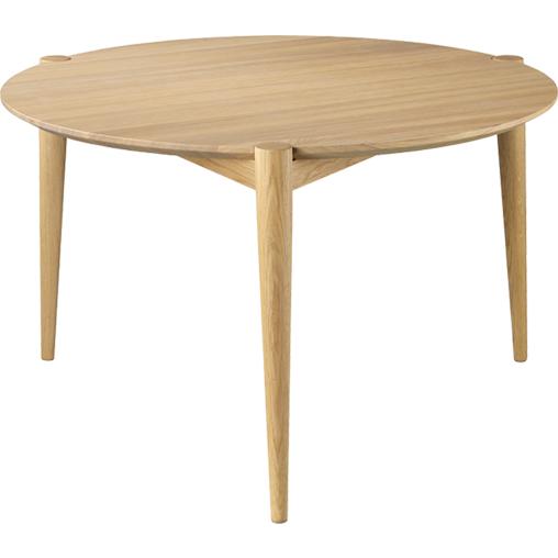 FDBMøblerD102Søs咖啡桌Ø70厘米，天然橡木