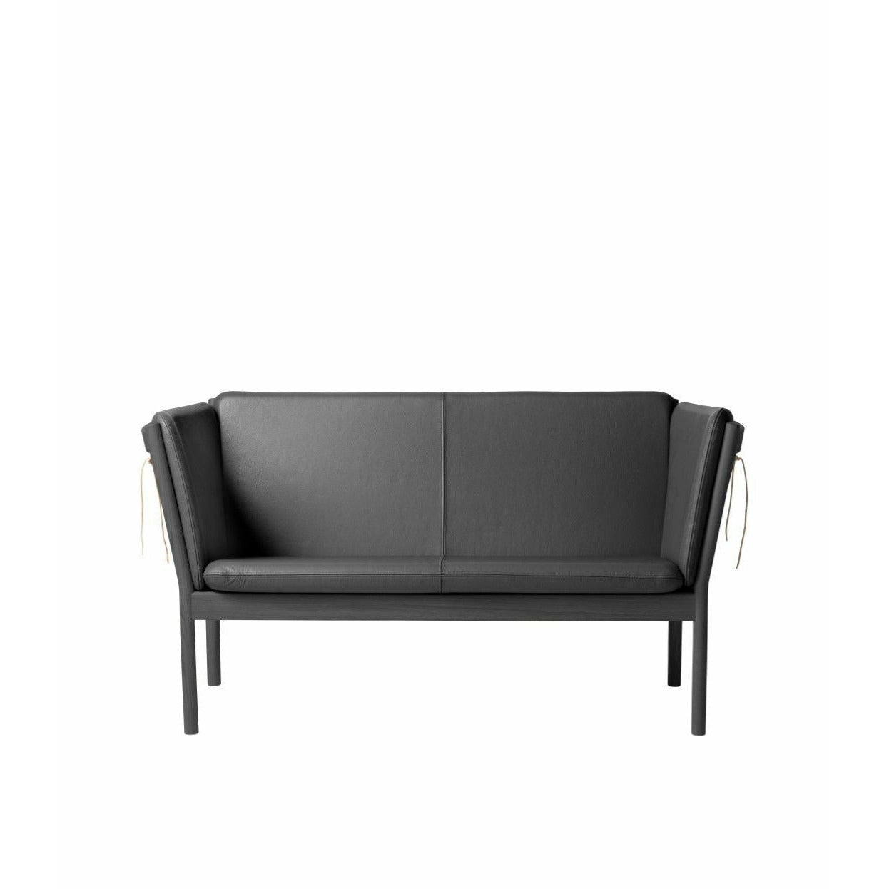 Fdb Møbler J148 Two Seater Sofa, Black/Black