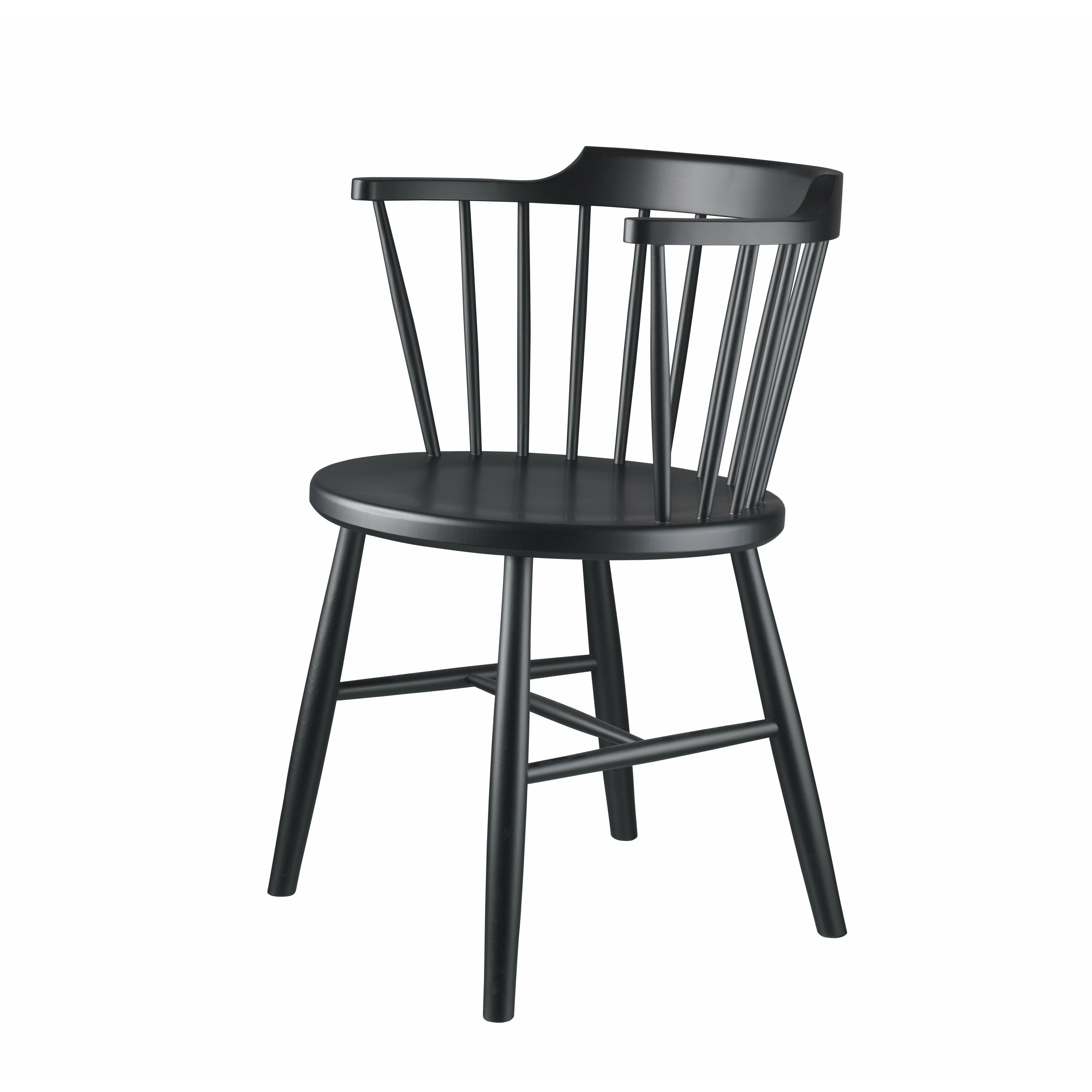 FDBMøblerJ18BørgeMogensen椅子，黑色