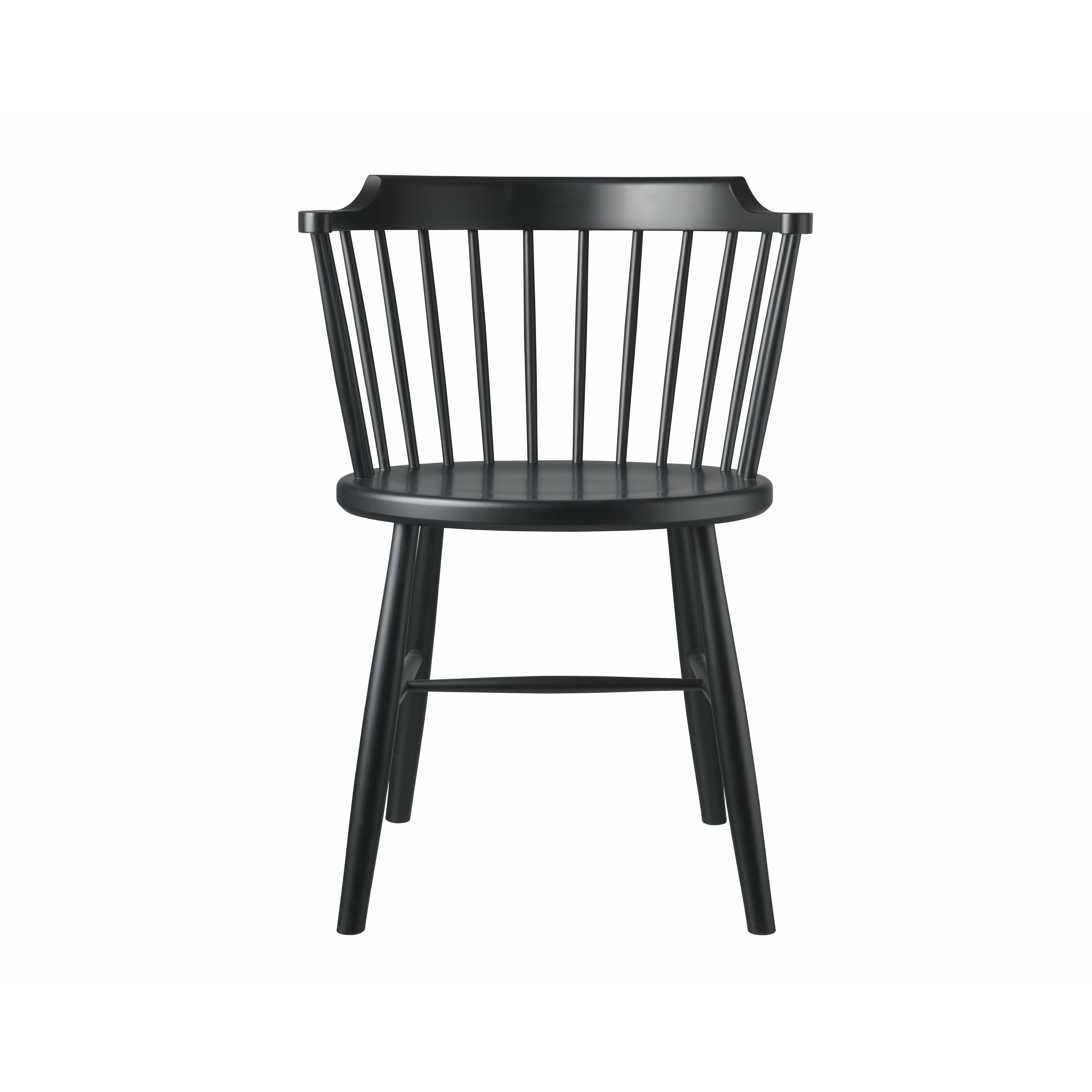FDBMøblerJ18BørgeMogensen椅子，黑色