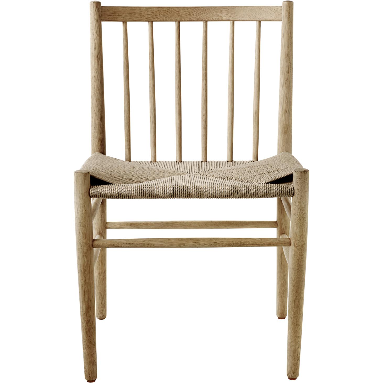 Fdb Møbler J80 Dining Chair, Oak, Natural Wicker