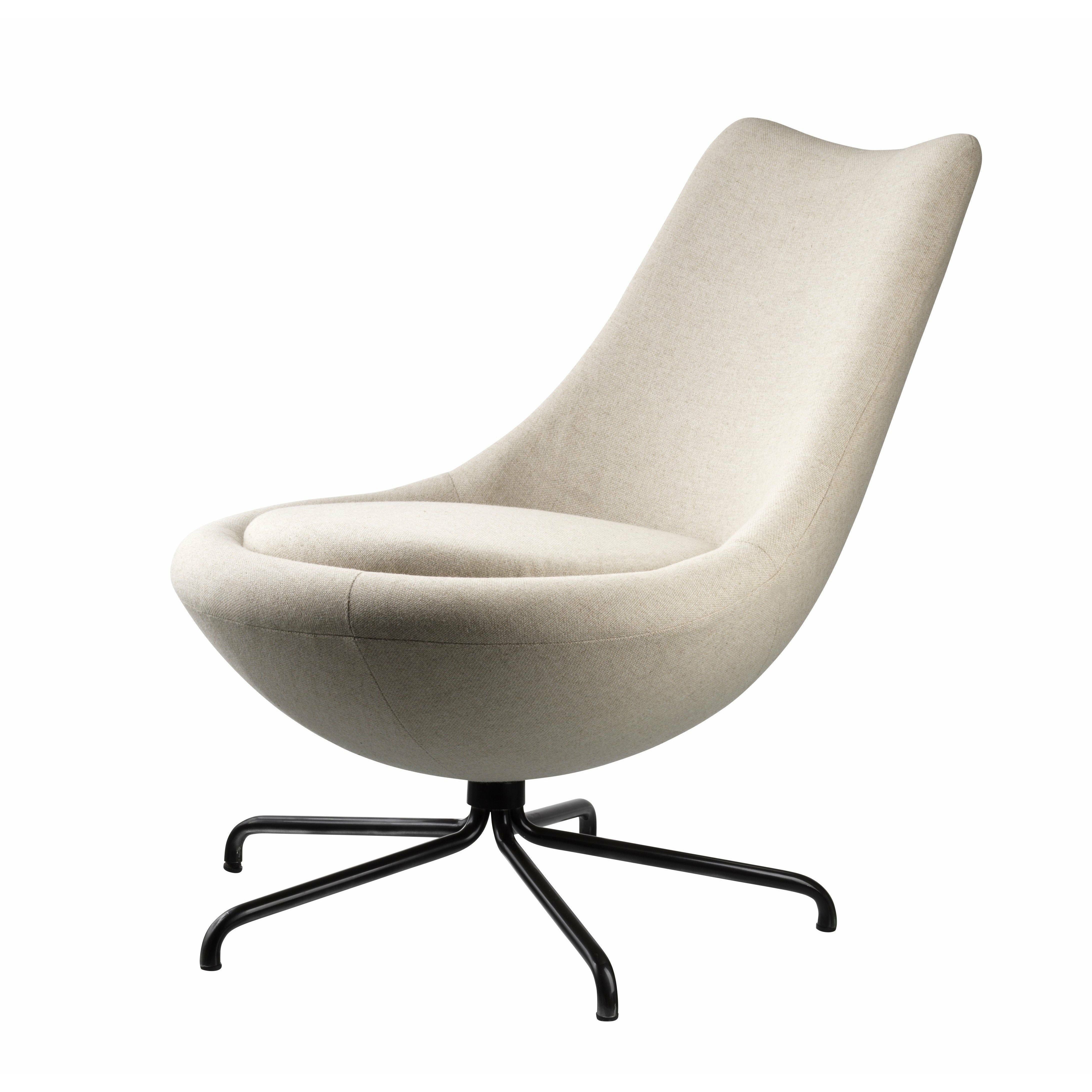 FDBMøblerL40 Swivel Lounge椅子，米色/schwarvz