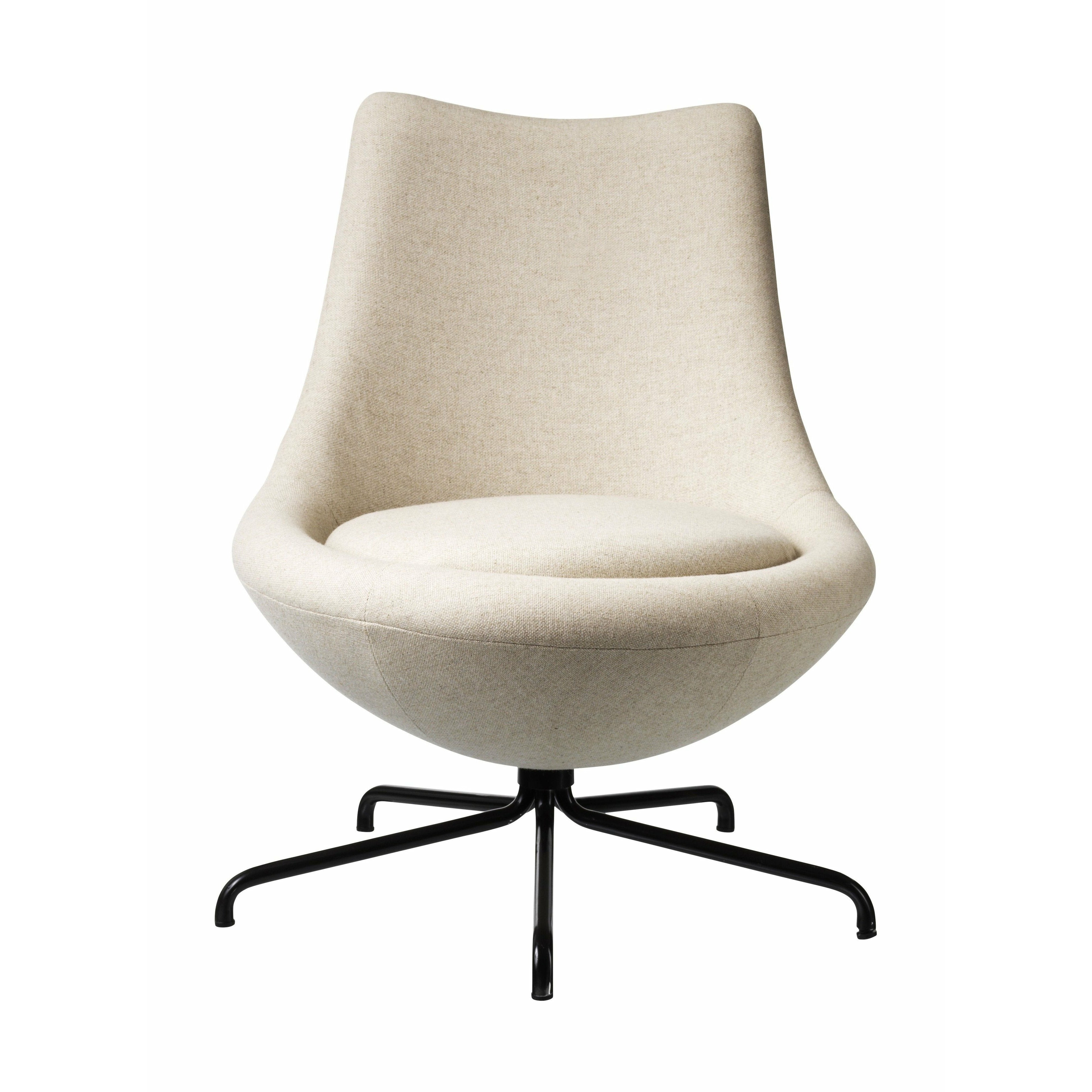 Fdb Møbler L40 Swivel Lounge Chair, Beige/Schwarvz