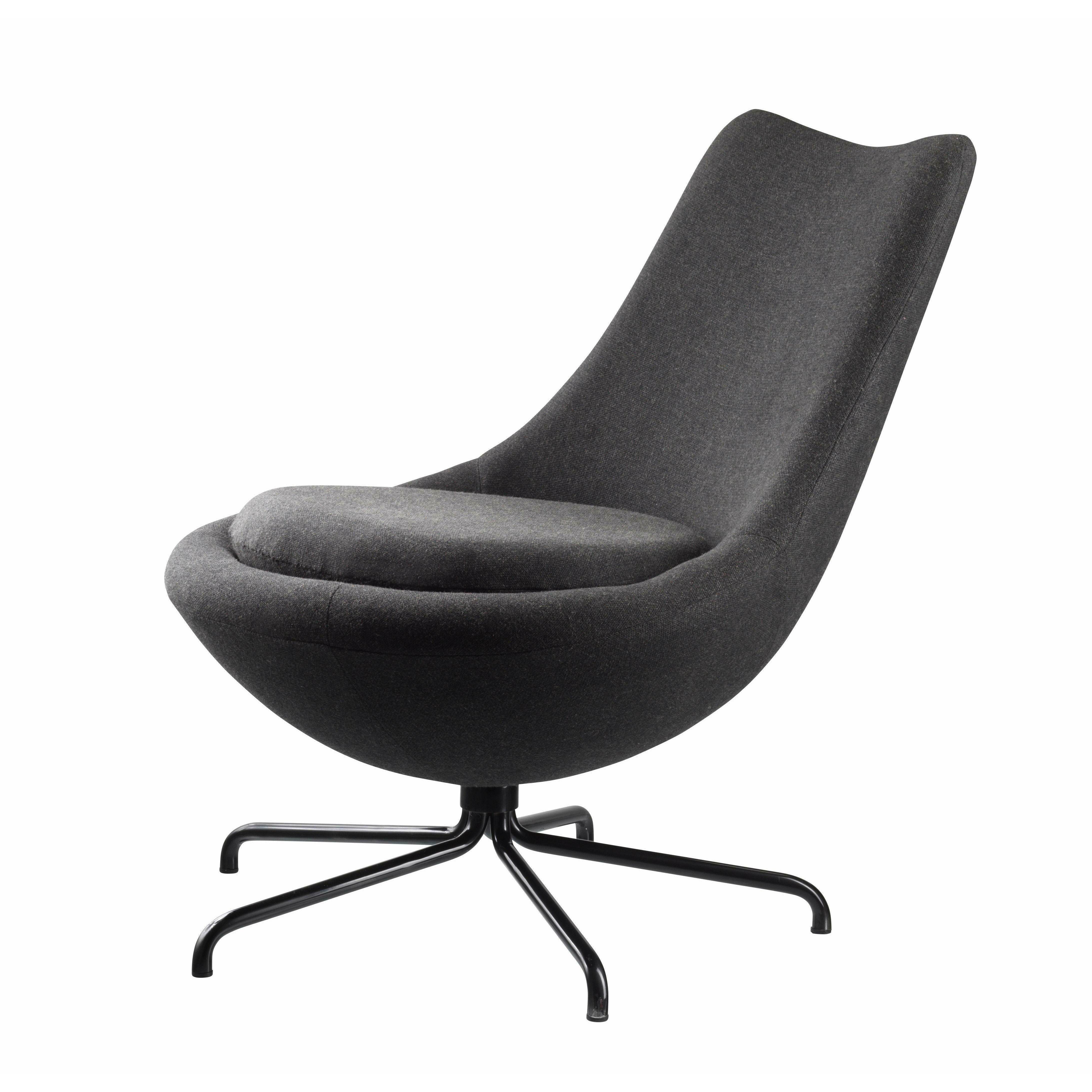 FDBMøblerL40 Swivel Lounge椅子，深灰色/Schwarvz